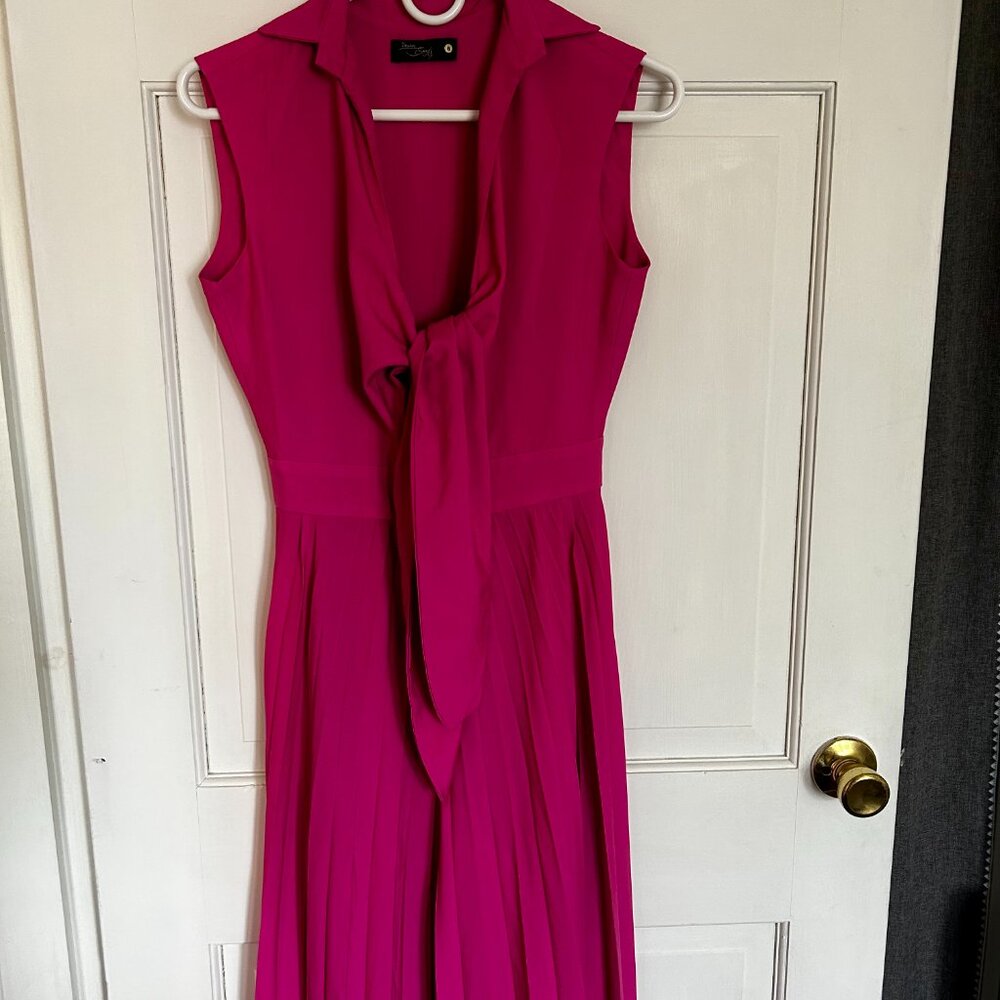 Pink Flared-Leg Romper